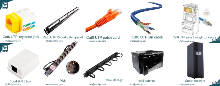 Gcabling 20 Years Manufacturing Network Cable Ethernet Cable Indoor UTP CAT6 LAN Cable