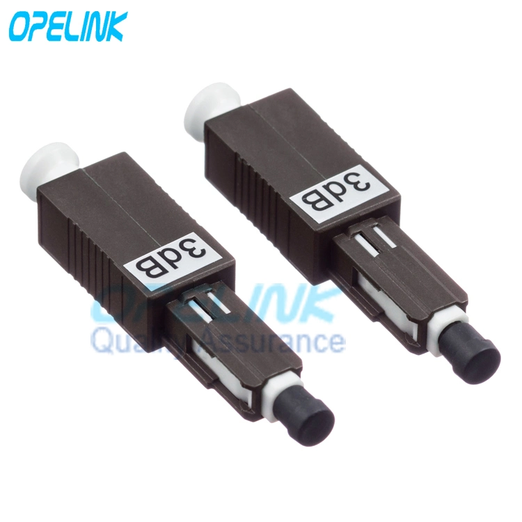 Mu/Upc Fiber Optic Fixed Attenuator, Optical Plug-Type Attenuator, Male-Female, Singlemode