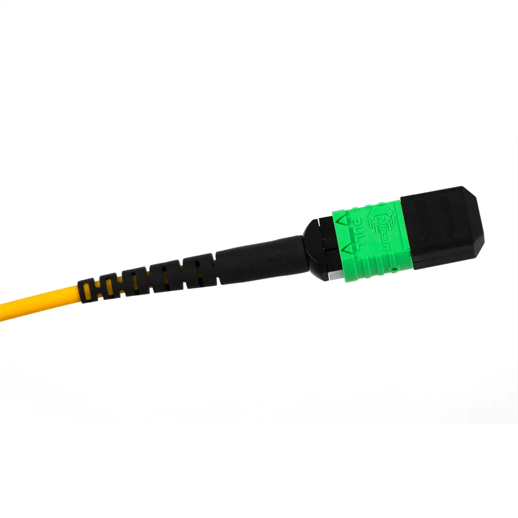 MPO/Mpt Fiber Trunk Cable 8 Core Duplex Singlemode Fanout MPO to LC Breakout Fiber Patch Cord