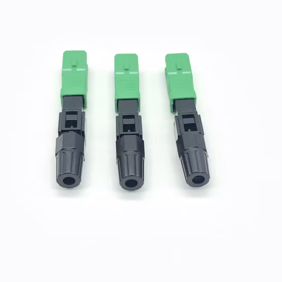 FTTH 60mm 低挿入損失 0.2dB SM/MM 光ファイバー SC APC 高速コネクタ